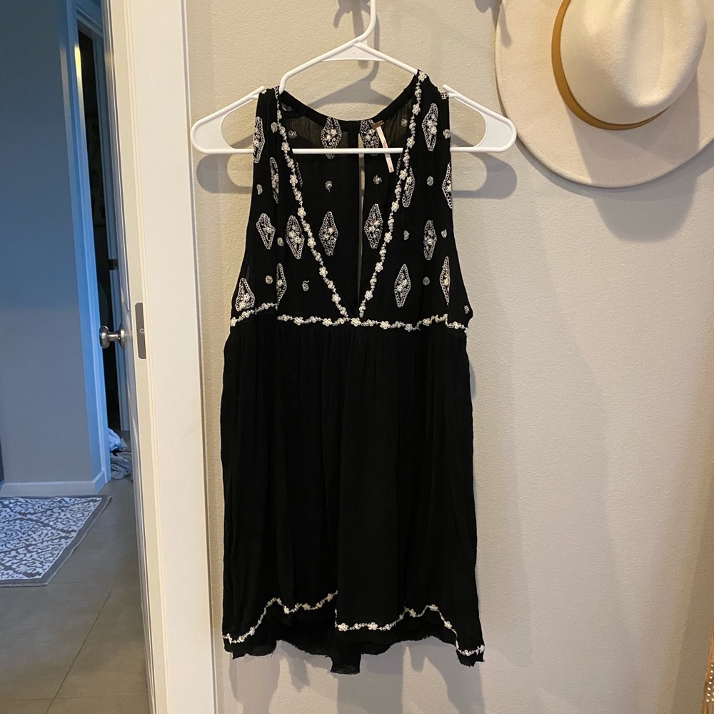 Free People Embroidered Tumic/Top